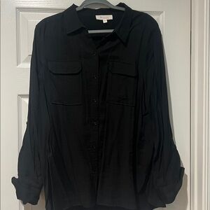 Vince Camuto Classic Black Blouse